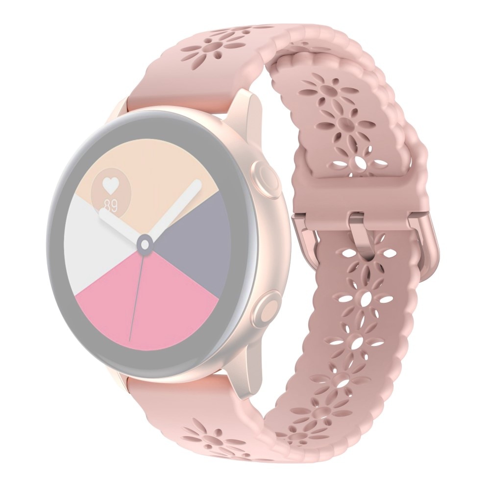 Correa silicona florecer Samsung Galaxy Watch 4 44mm rosado
