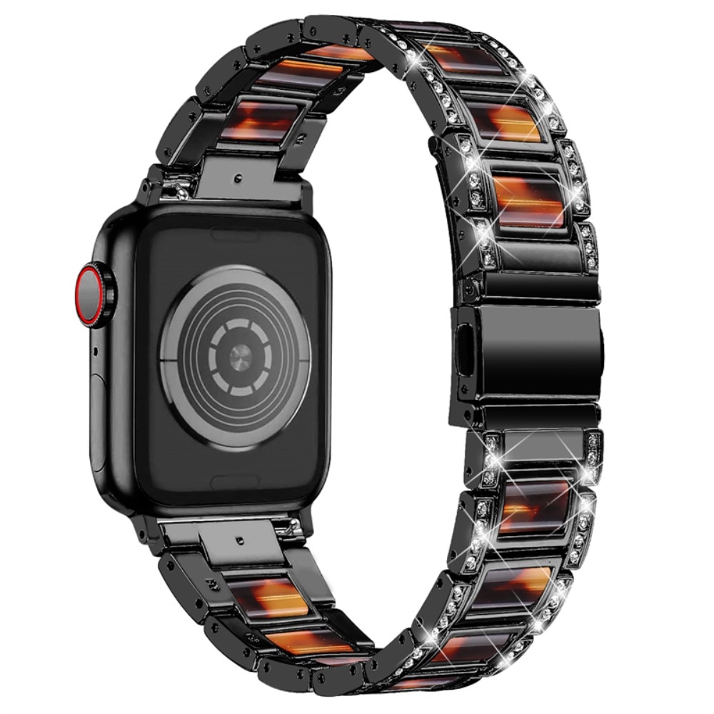 Correa de diamantes Apple Watch Ultra 49mm Black Coffee