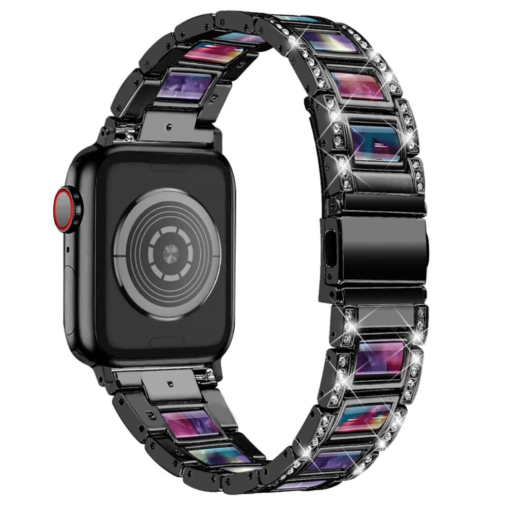 Correa de diamantes Apple Watch 40mm Black Space