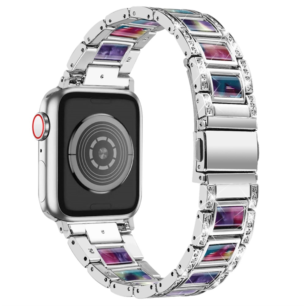 Correa de diamantes Apple Watch Ultra 49mm Silver Space