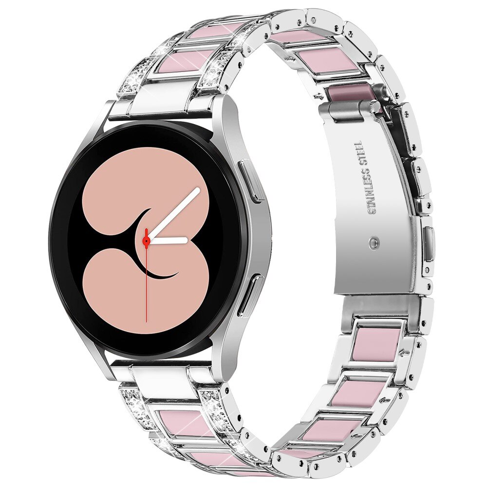 Correa de diamantes Samsung Galaxy Watch 5 40mm Silver Rose