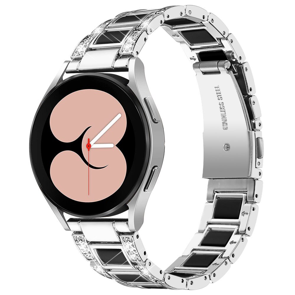 Correa de diamantes Samsung Galaxy Watch 5 44mm Silver Night