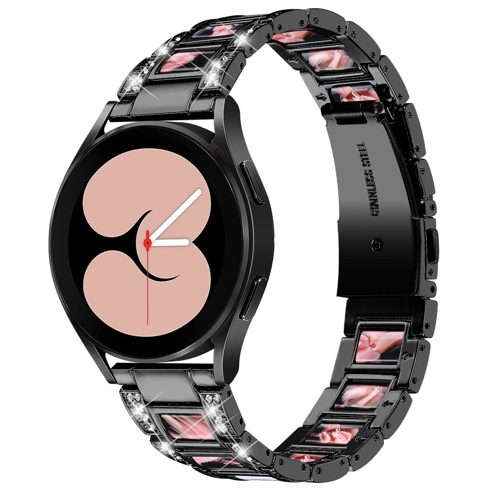 Correa de diamantes Samsung Galaxy Watch 4 40mm Flor negra