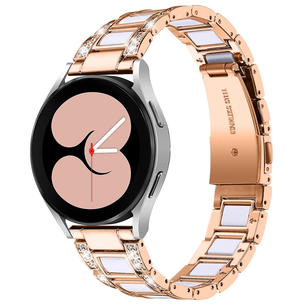 Correa de diamantes Samsung Galaxy Watch 4 40mm Rosa Snow