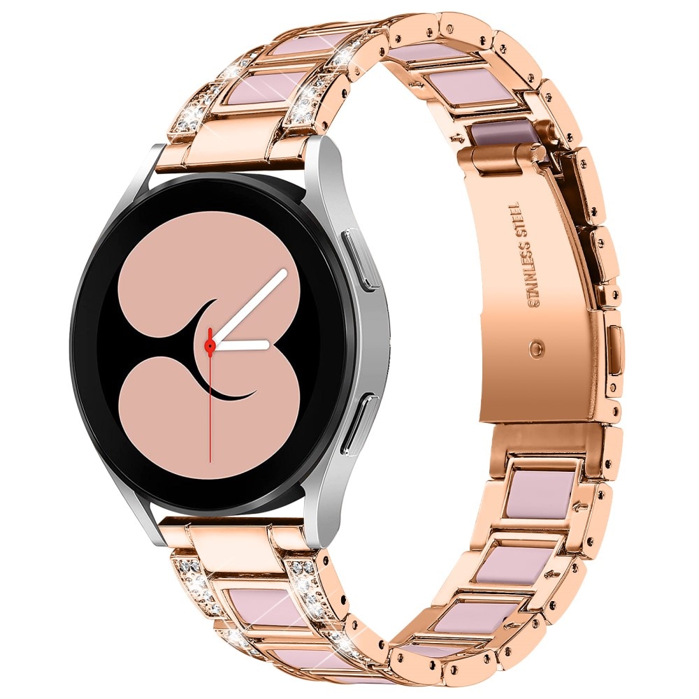 Correa de diamantes Samsung Galaxy Watch 4 40mm Rosa Rose