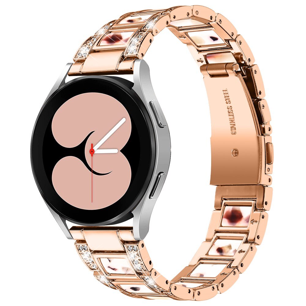 Correa de diamantes Samsung Galaxy Watch 4 40mm Rosa Nougat