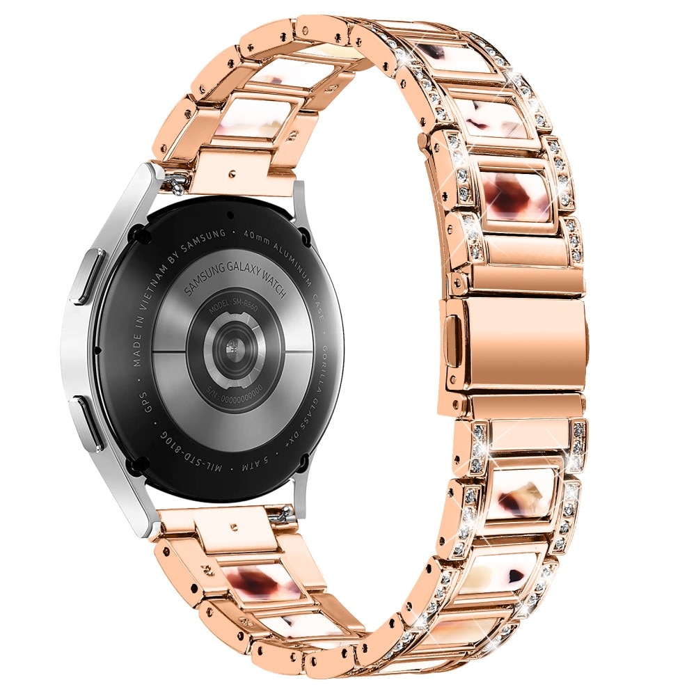 Correa de diamantes Garmin Vivoactive 5 Rosegould Nougat