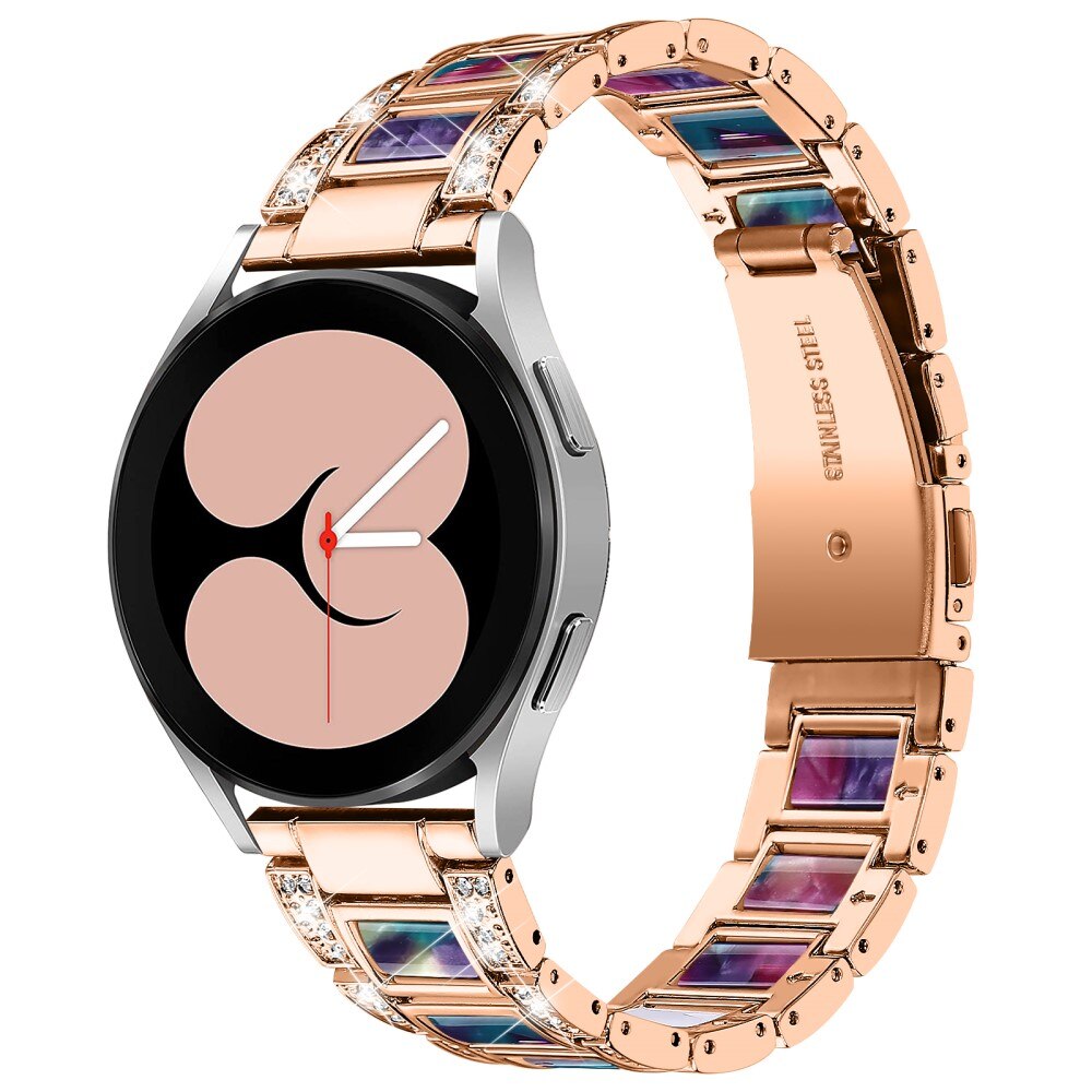 Correa de diamantes Samsung Galaxy Watch 4 40mm Rosa Space