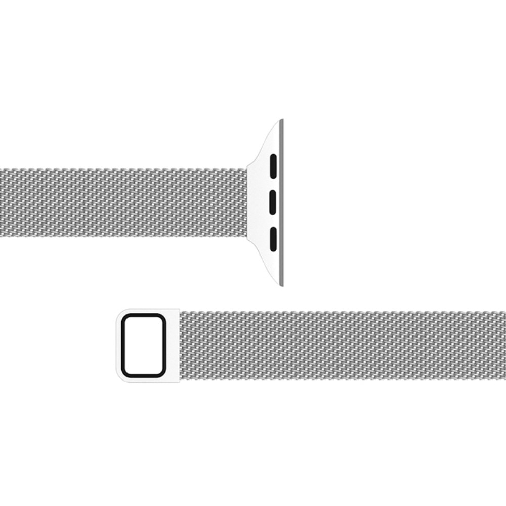 Correa fina milanesa Apple Watch Series 10 46mm plata