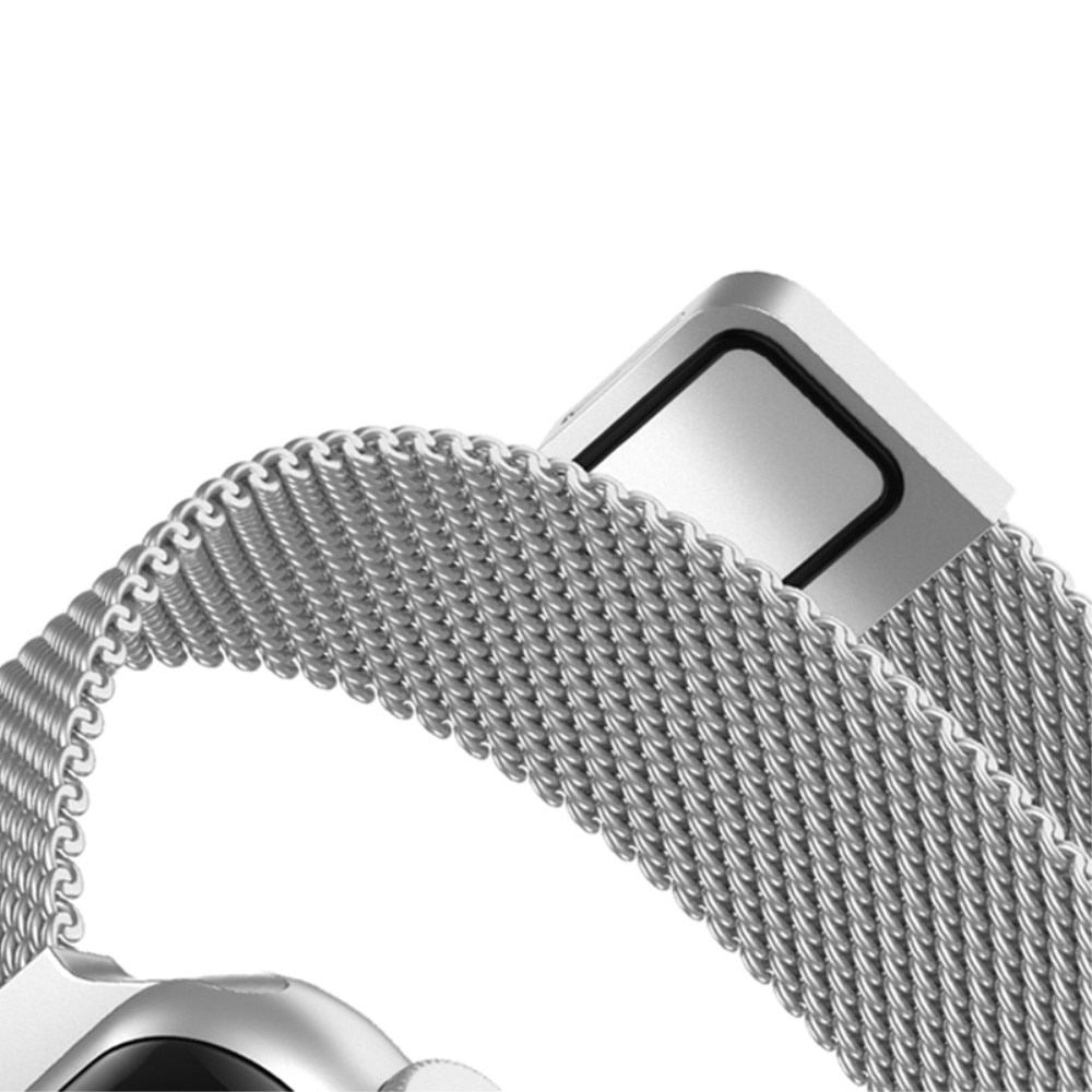 Correa fina milanesa Apple Watch Series 10 46mm plata