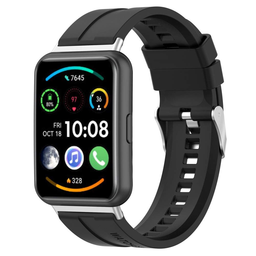 Correa de silicona para Huawei Watch Fit 2, Negro