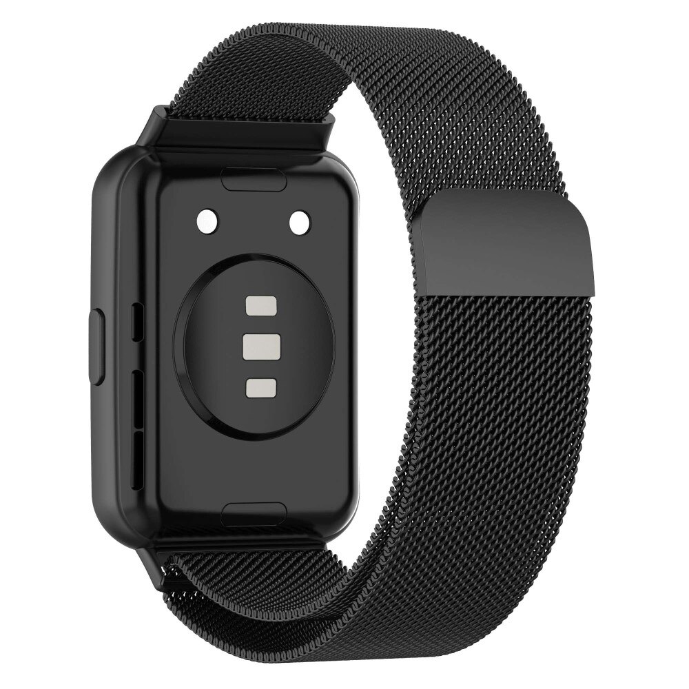 Pulsera milanesa para Huawei Watch Fit 2, Negro