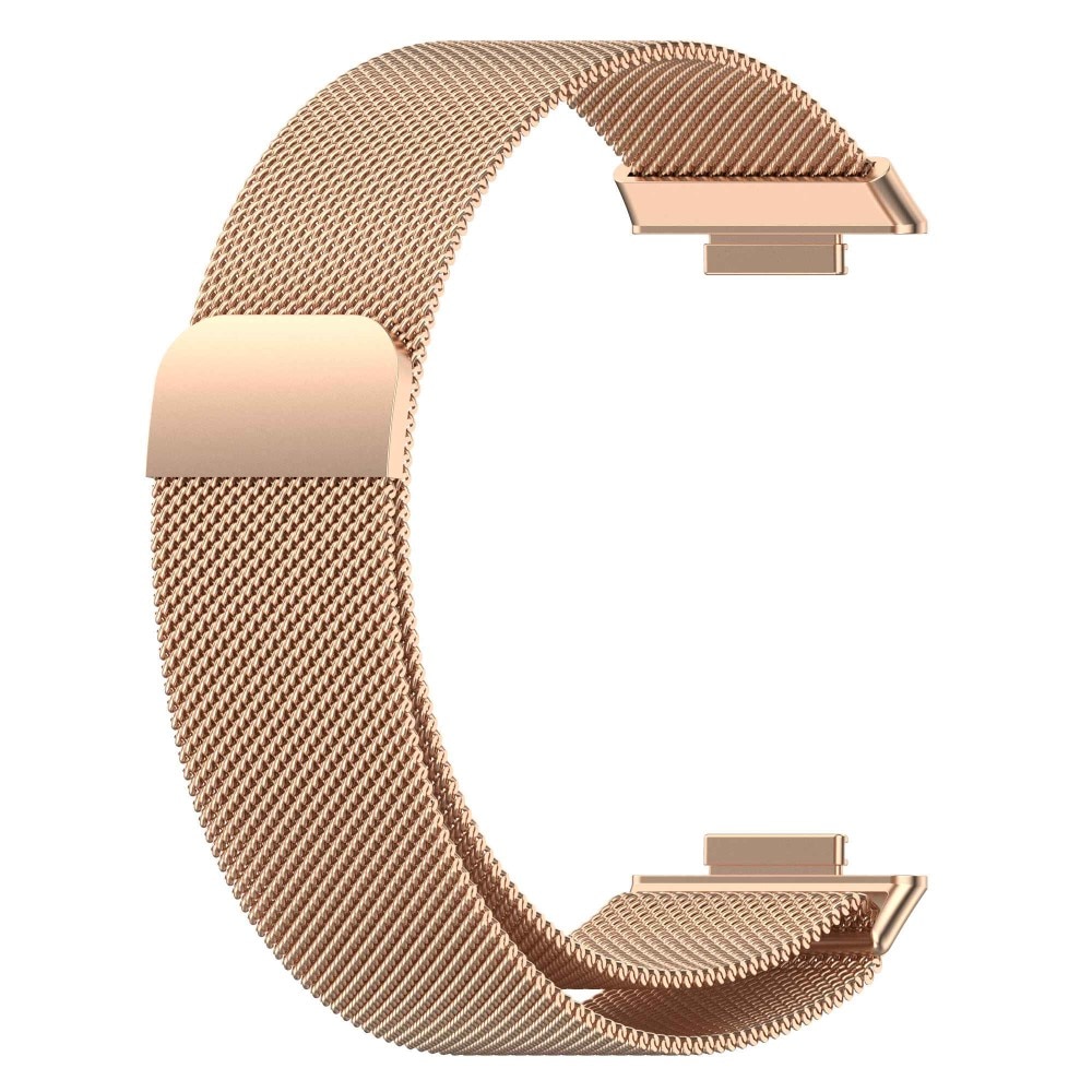 Pulsera milanesa para Huawei Watch Fit 2, Oro rosa