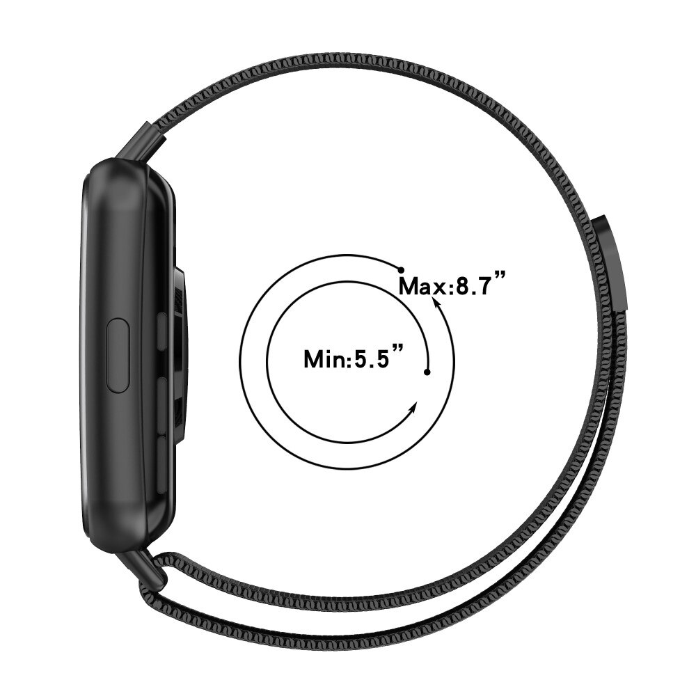 Pulsera milanesa para Huawei Watch Fit 2, Plata