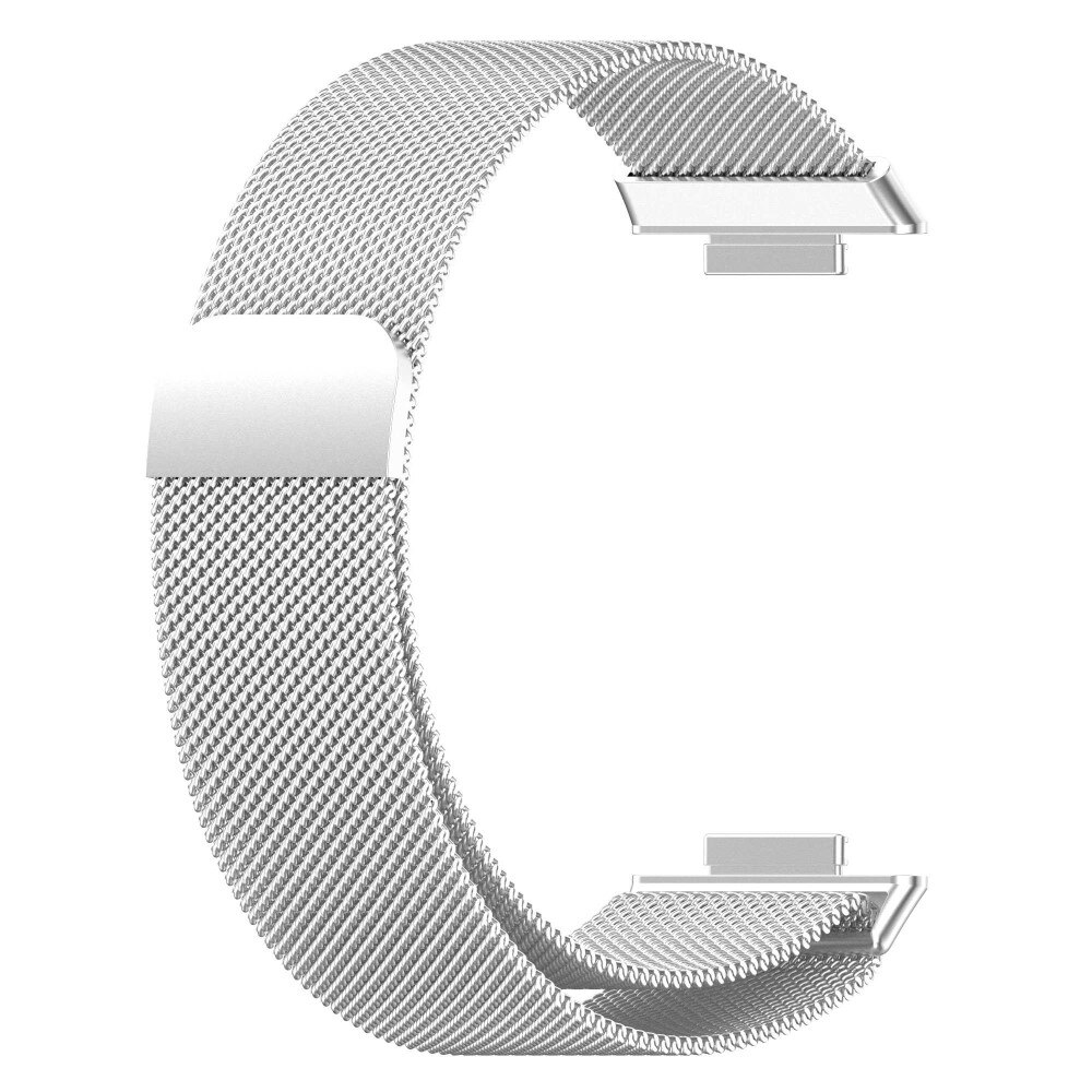Pulsera milanesa para Huawei Watch Fit 2, Plata