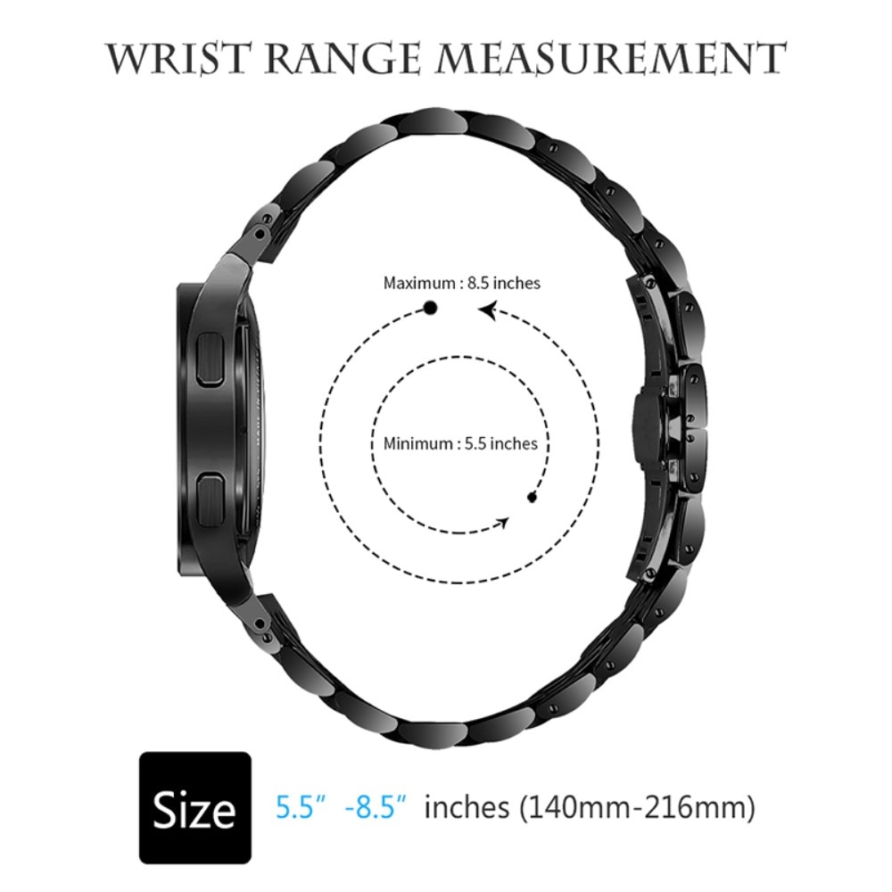 Correa acero Business Samsung Galaxy Watch 6 44mm, negro