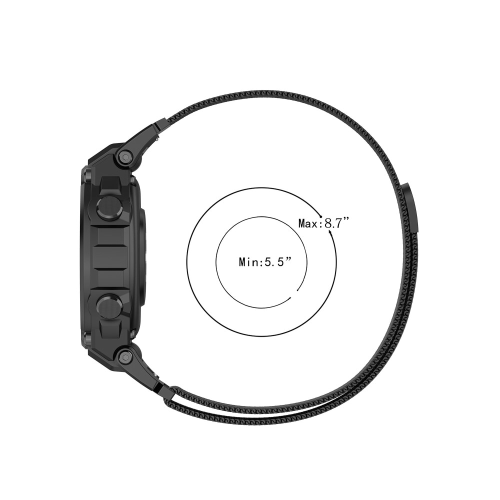 Pulsera milanesa para  , Negro