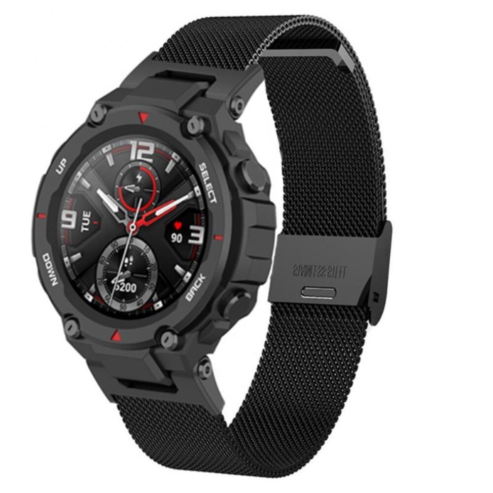 Correa de malla Amazfit T-Rex/T-Rex Pro, negro