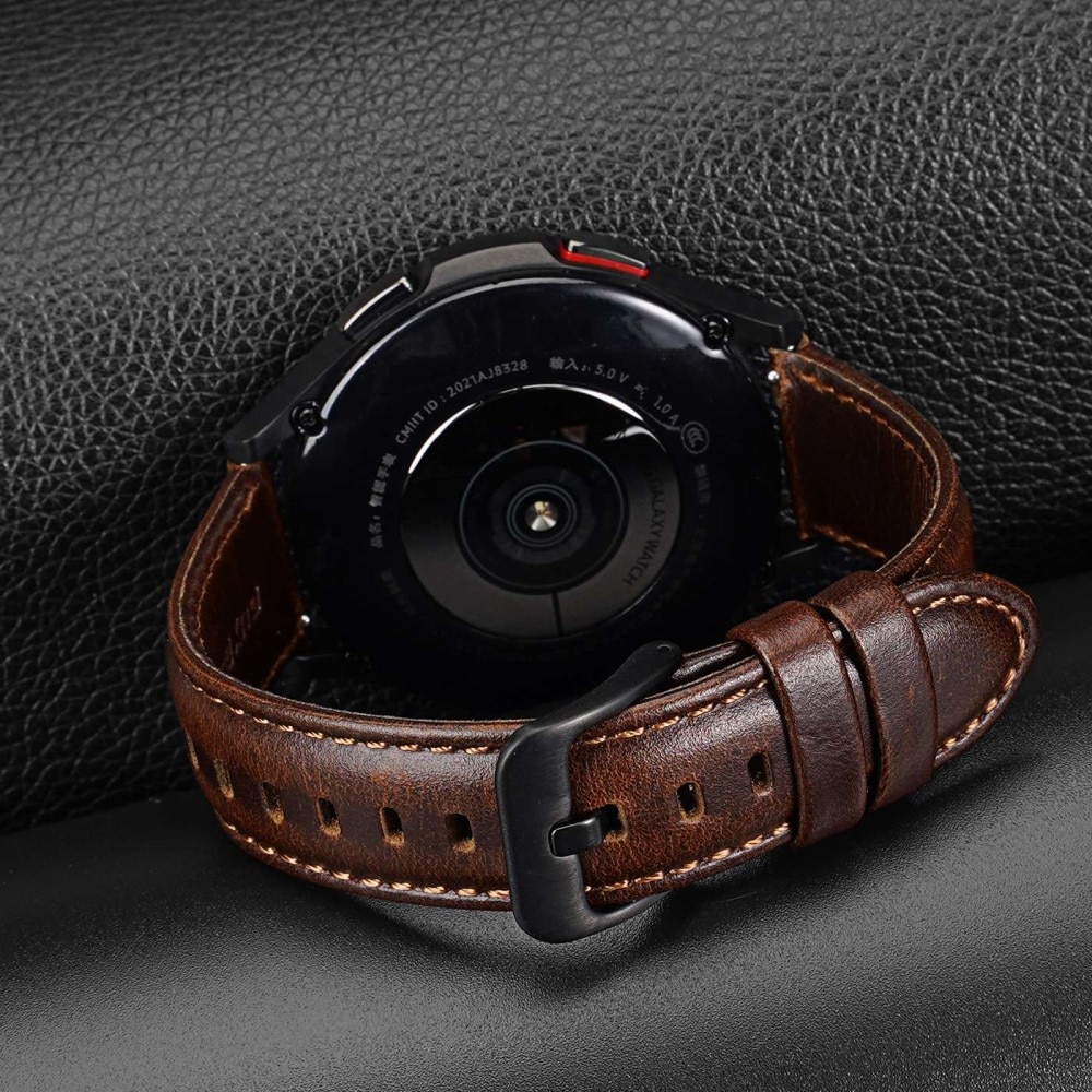 Correa de cuero Samsung Galaxy Watch 6 44mm Brown