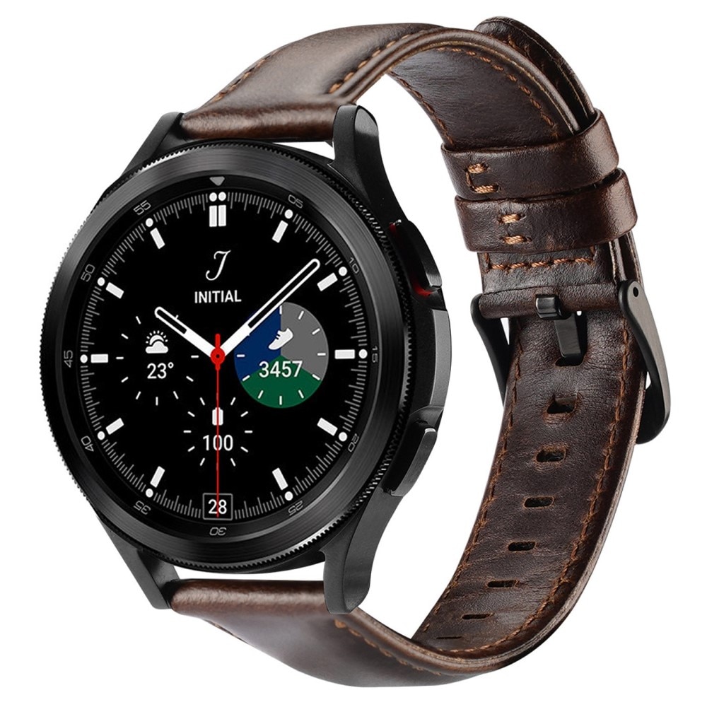 Correa de cuero Samsung Galaxy Watch 6 44mm Brown