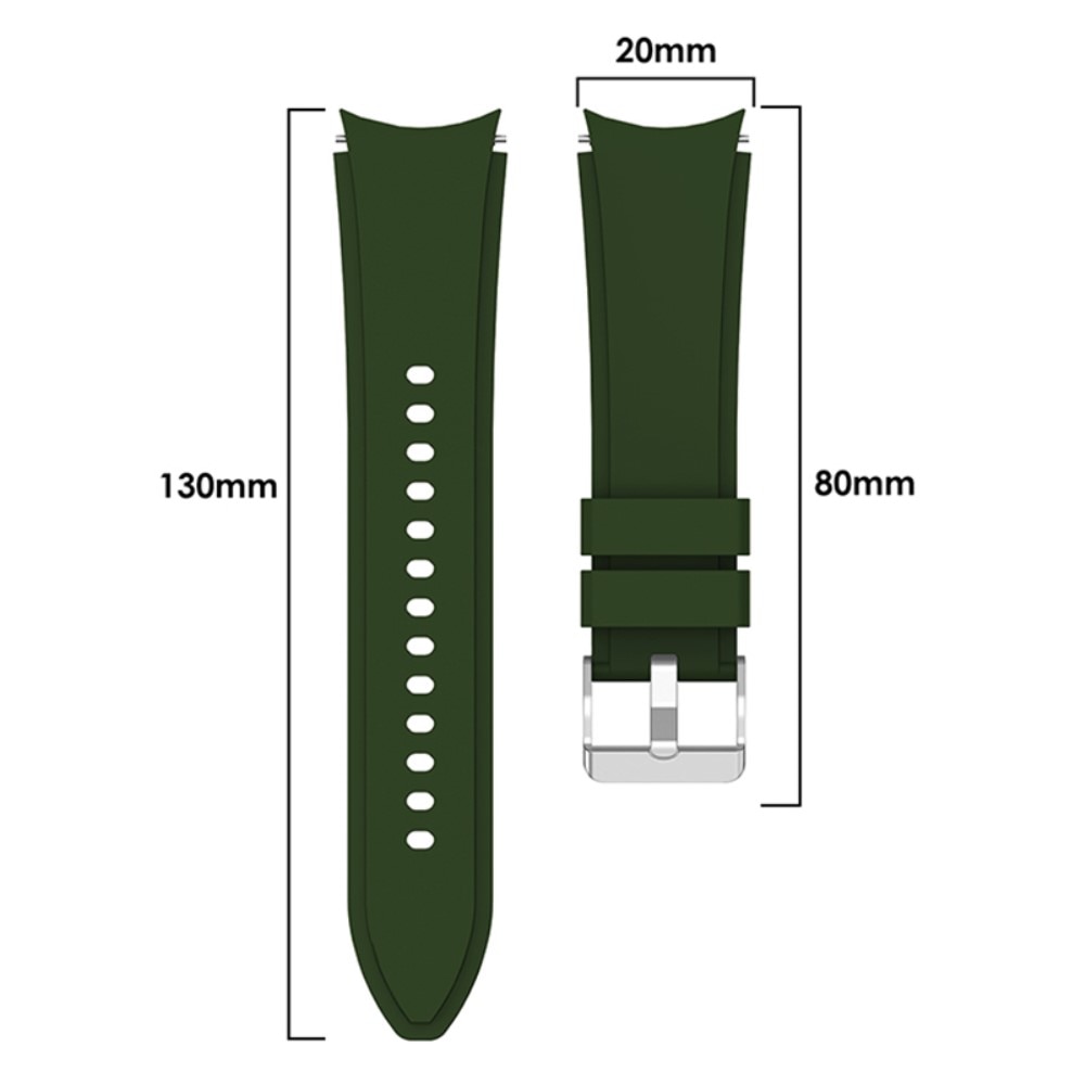 Full Fit Correa silicona Samsung Galaxy Watch 7 40mm, verde