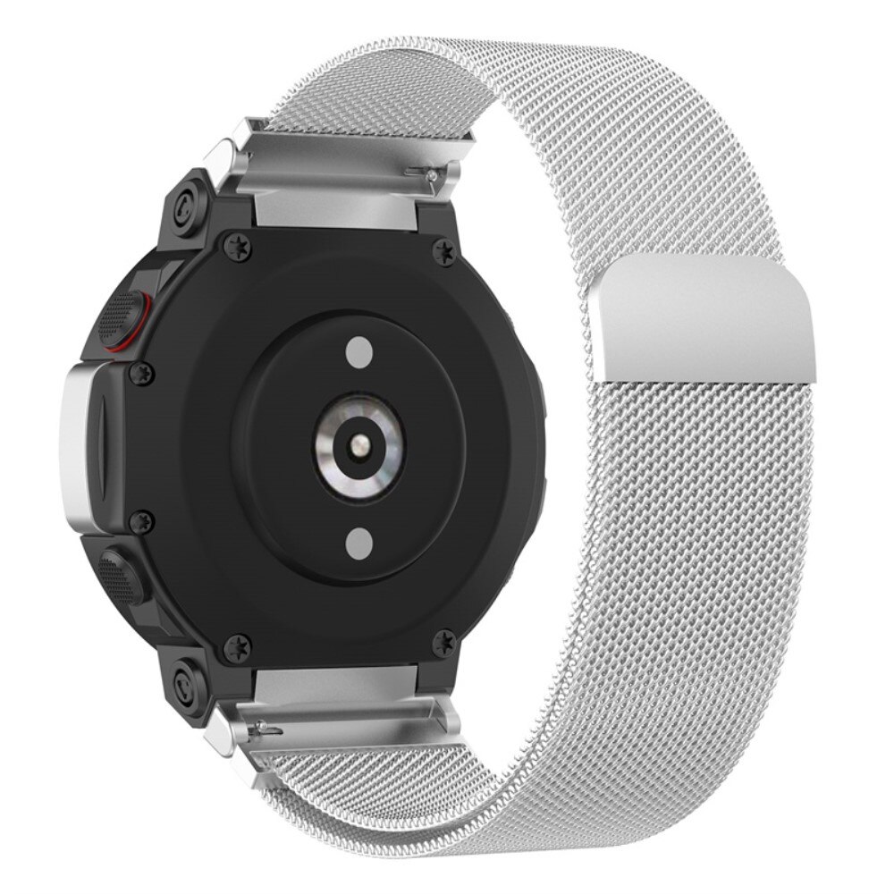 Pulsera milanesa para Amazfit T-Rex 2, Plata