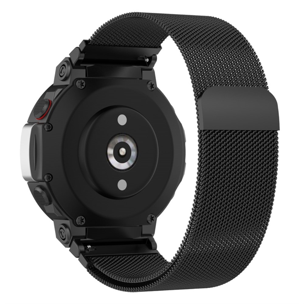 Pulsera milanesa para Amazfit T-Rex 2, Negro