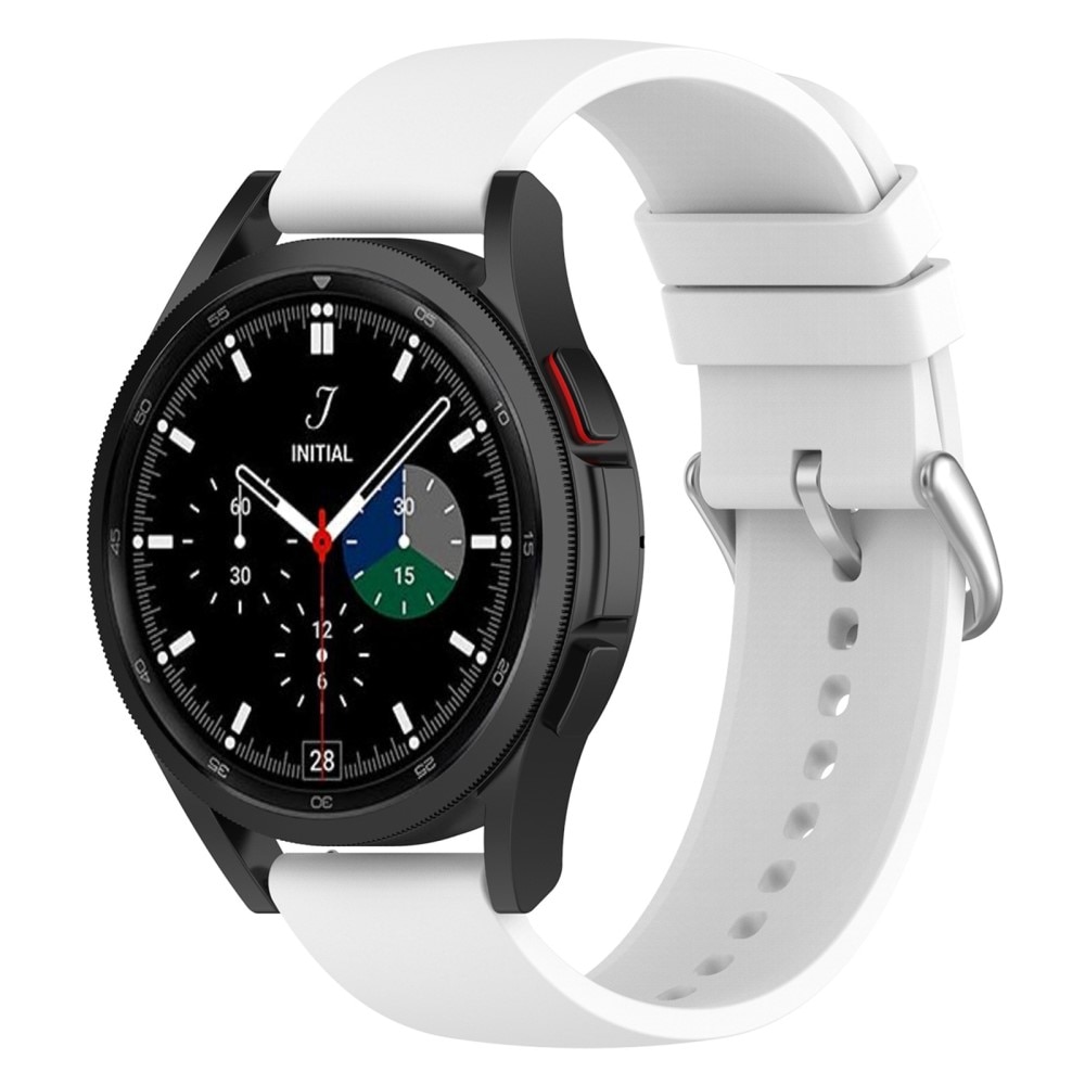 Correa de silicona para Samsung Galaxy Watch 5 44mm, blanco