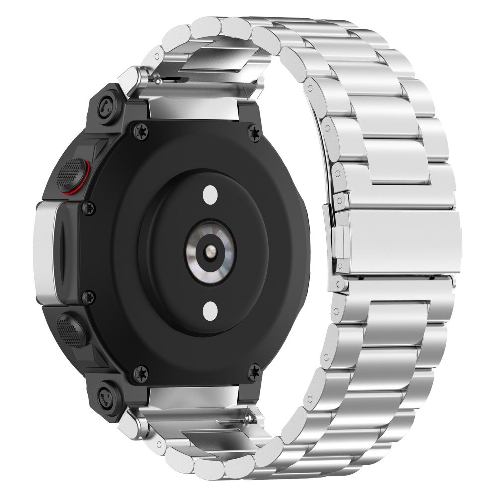 Correa de acero Amazfit T-Rex 2 Plata