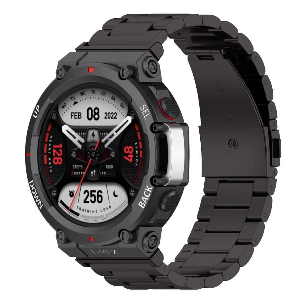 Correa de acero Amazfit T-Rex 2 Negro