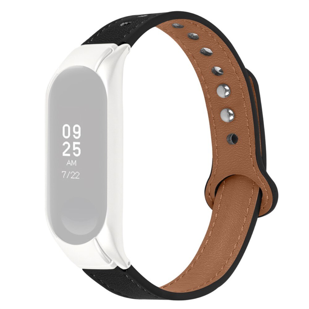 Correa Clásica de piel Xiaomi Mi Band 5/6 negro