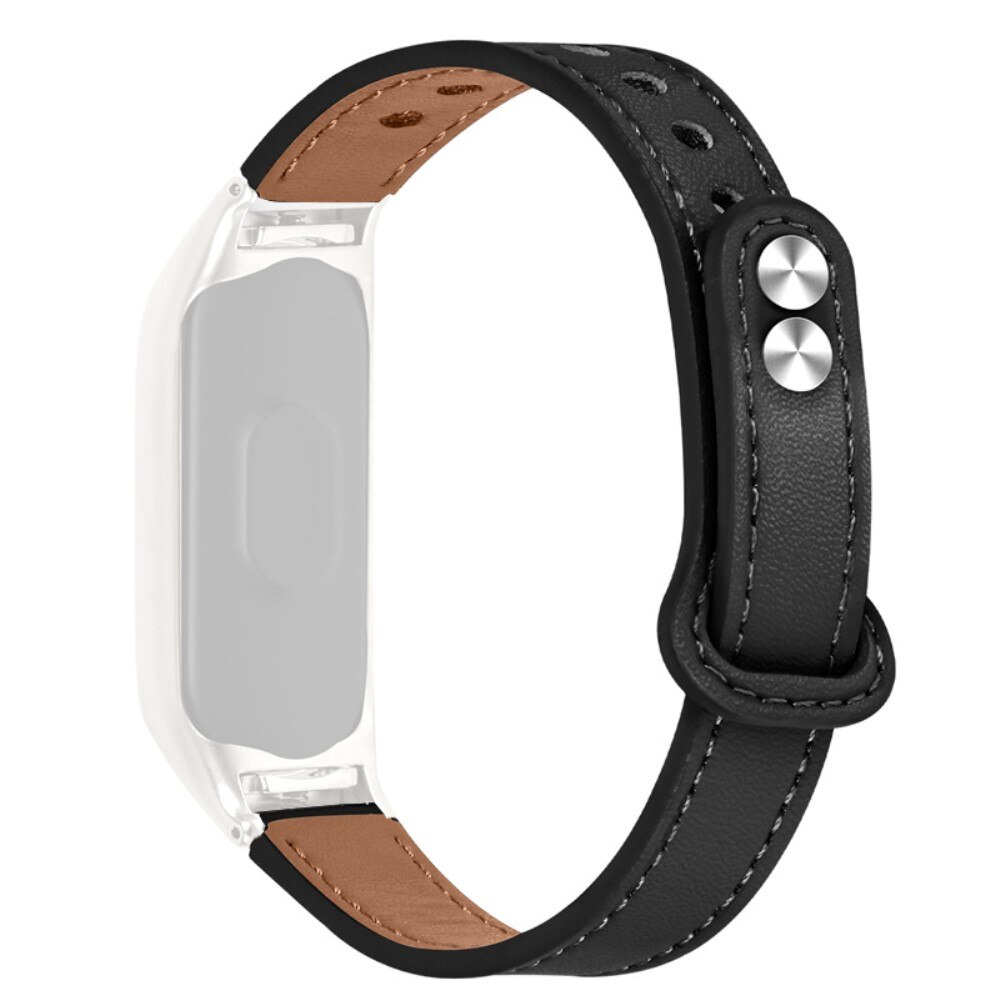 Correa Clásica de piel Xiaomi Mi Band 5/6 negro