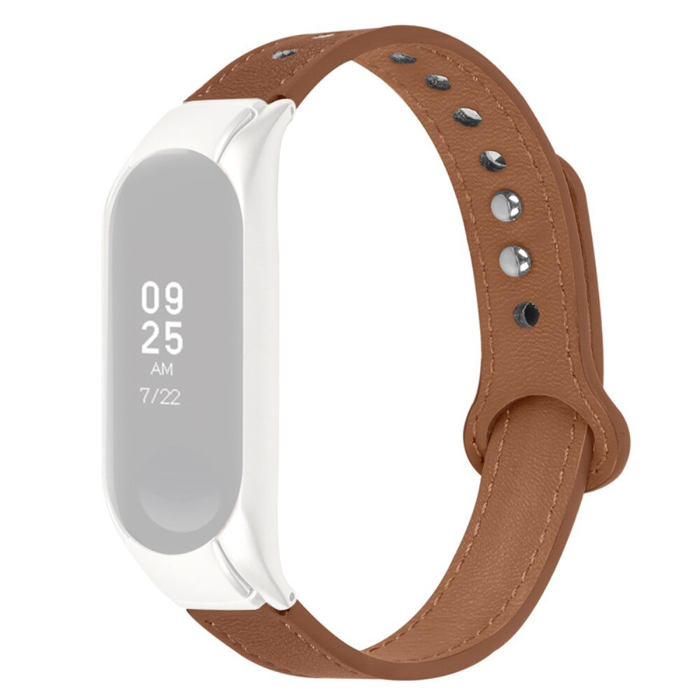 Correa Clásica de piel Xiaomi Mi Band 5/6 marrón