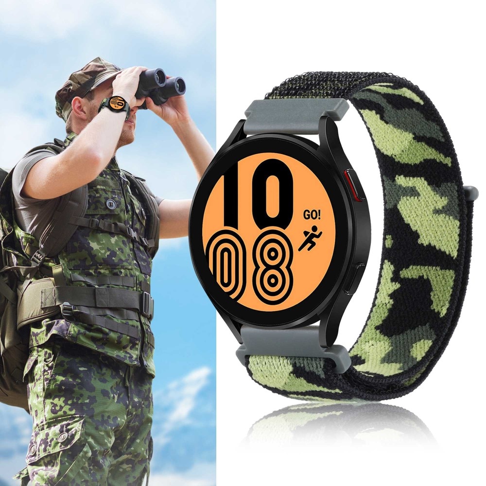 Correa de nailon Samsung Galaxy Watch 4 Classic 46mm Camuflaje