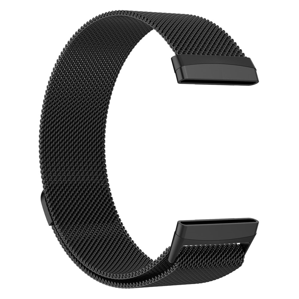 Pulsera milanesa para Fitbit Versa 4, negro