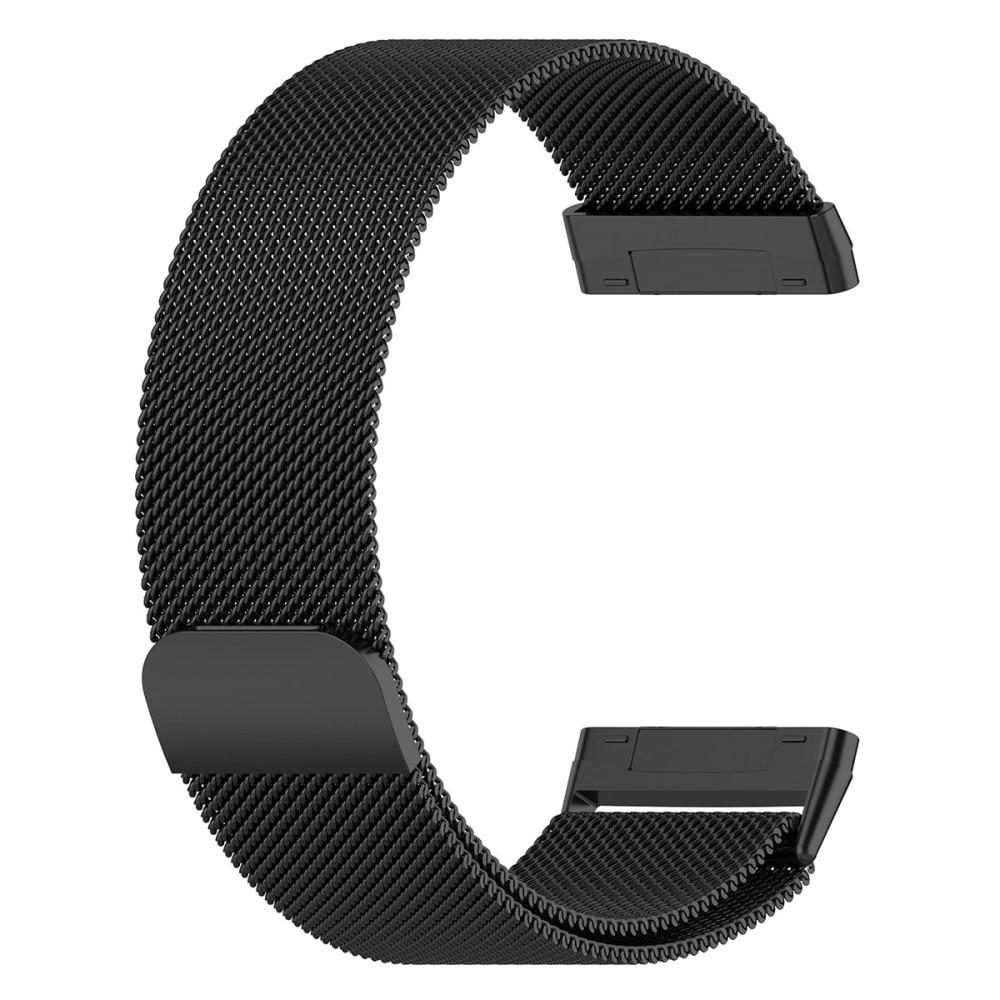 Pulsera milanesa para Fitbit Sense/Versa 3, Negro