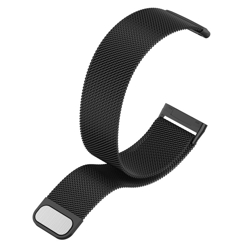 Pulsera milanesa para Fitbit Sense/Versa 3, Negro