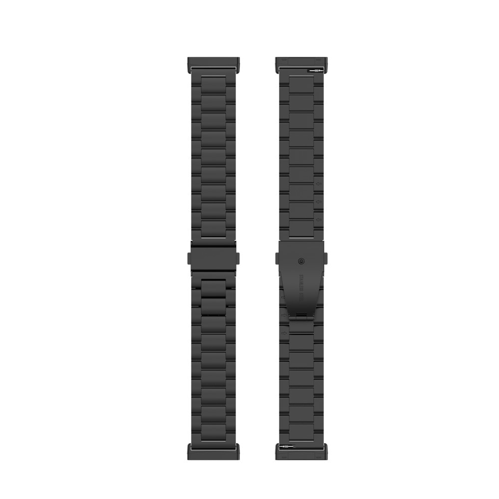 Correa de acero Fitbit Sense/Versa 3 Negro