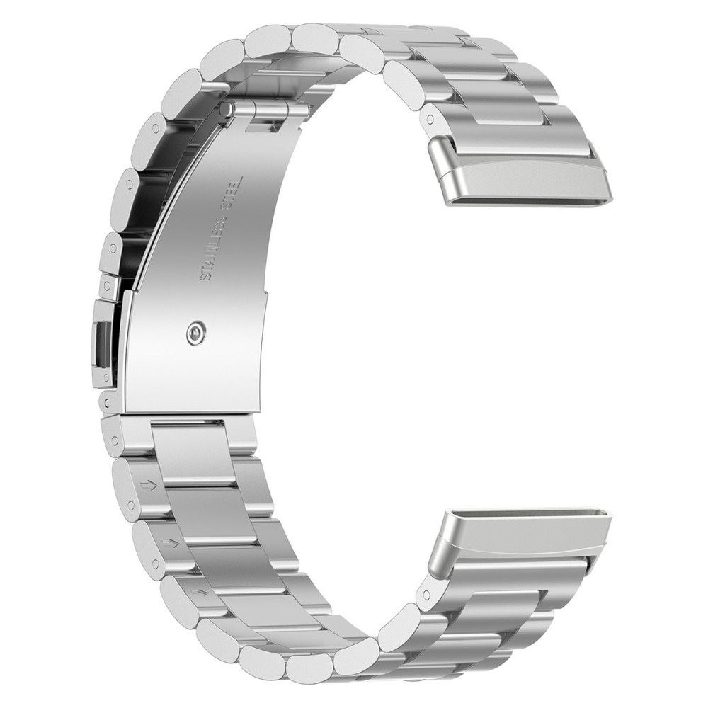 Correa de acero Fitbit Versa 3/Sense Plata