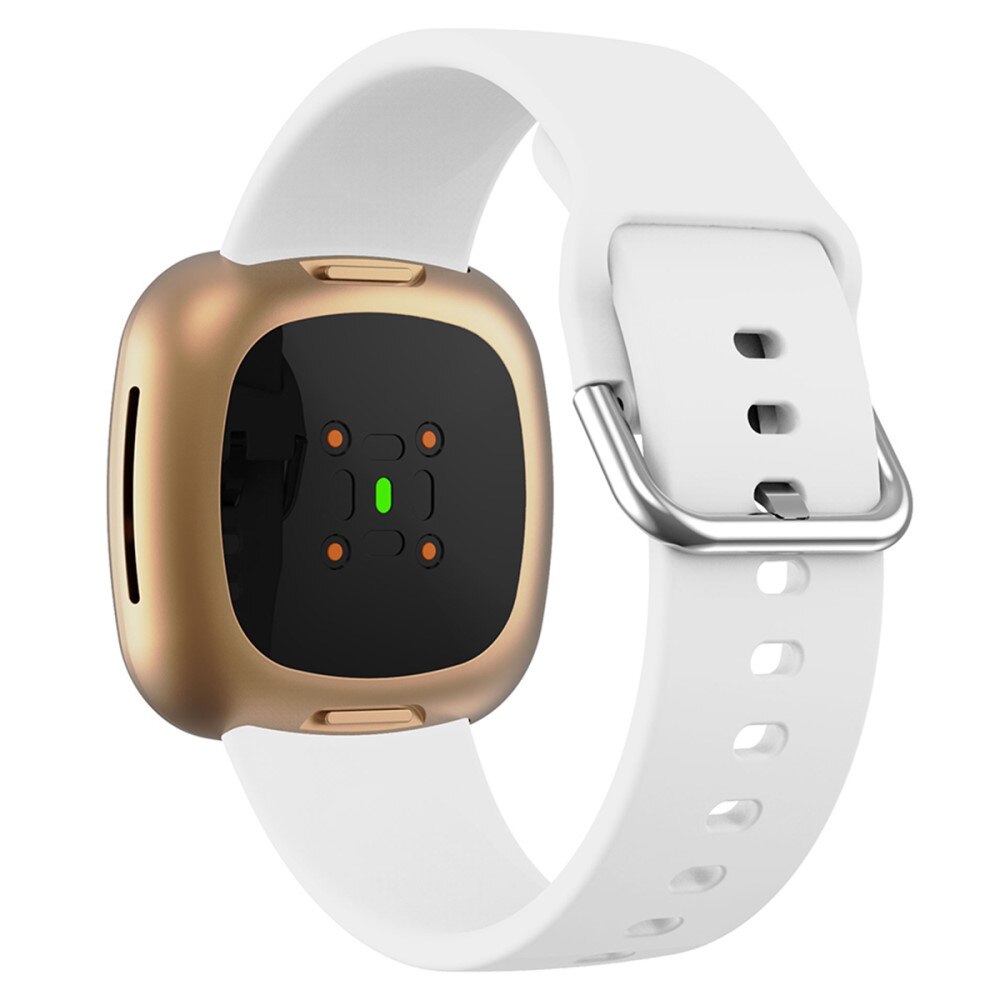 Correa de silicona para Fitbit Versa 4, blanco