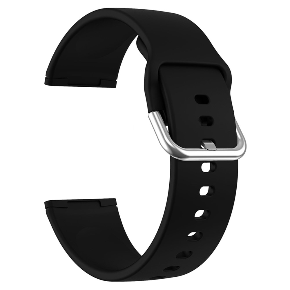Correa de silicona para Fitbit Versa 4, Negro