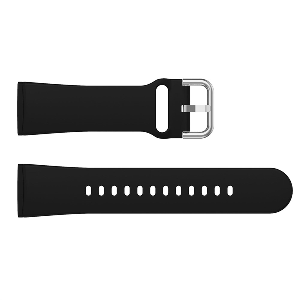 Correa de silicona para Fitbit Versa 4, Negro