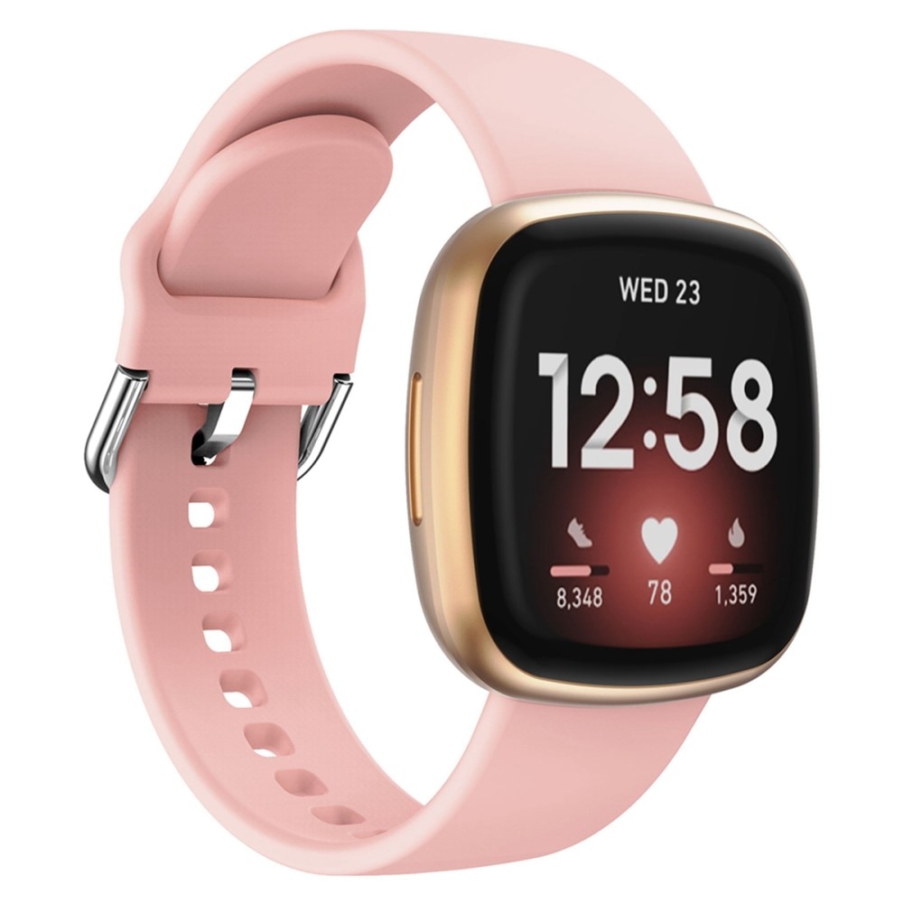 Correa de silicona para Fitbit Versa 3, rosado