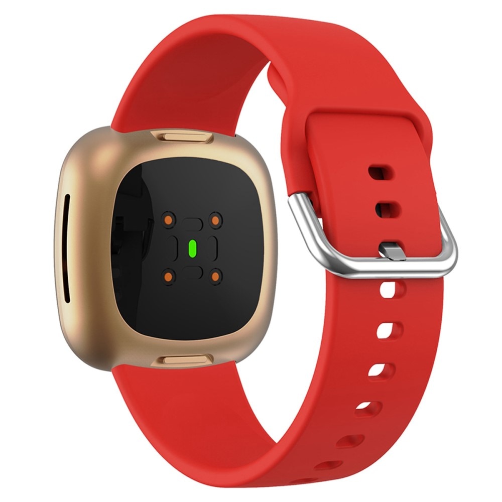 Correa de silicona para Fitbit Versa 4, rojo