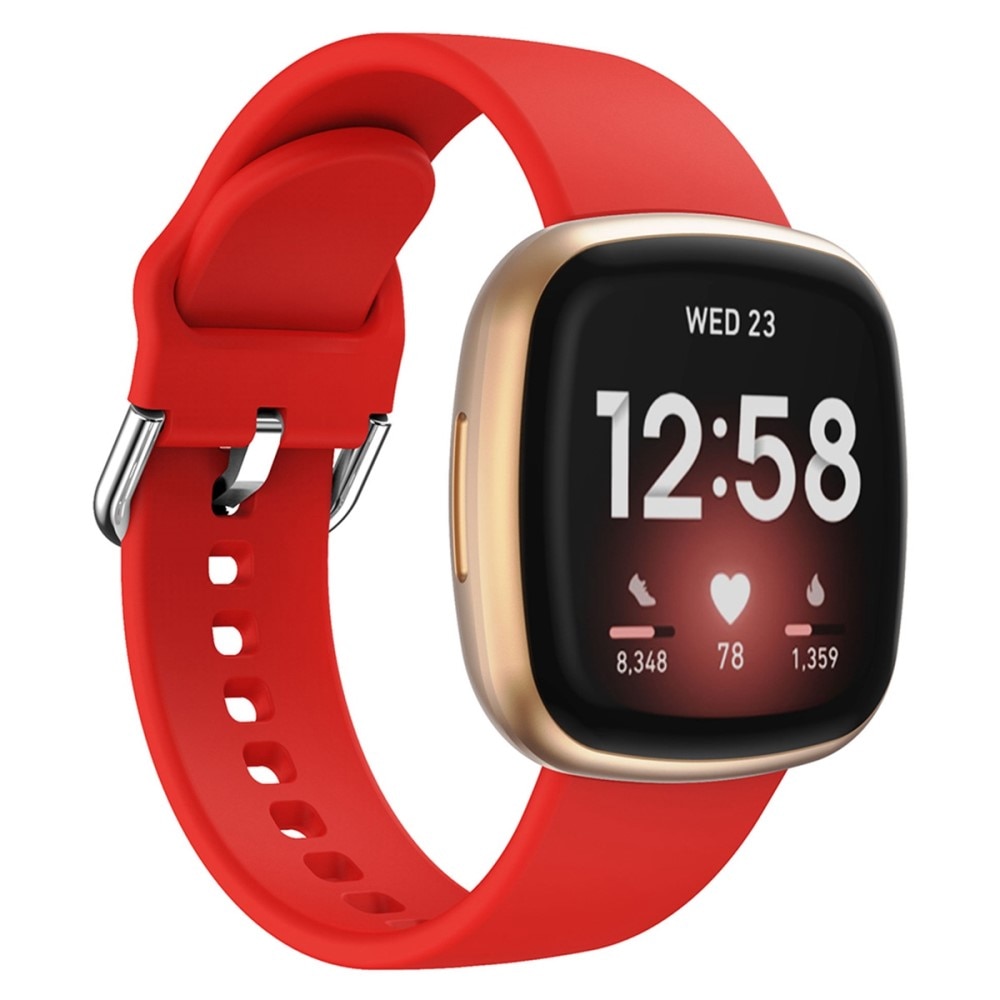 Correa de silicona para Fitbit Versa 4, rojo - Comprar online