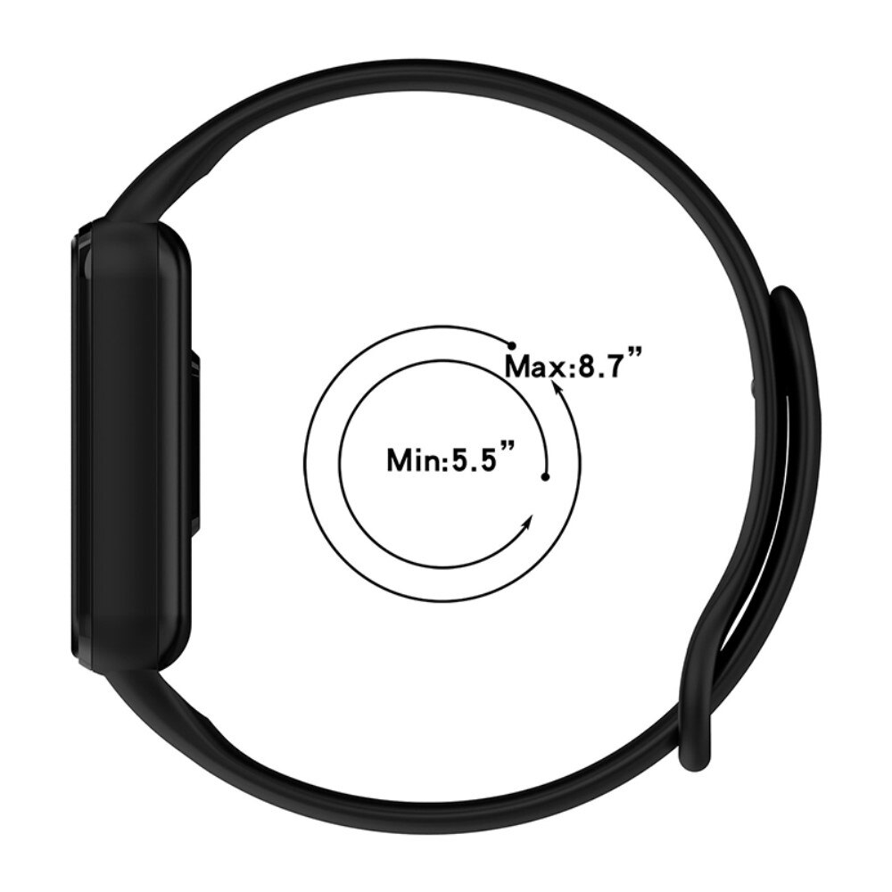 Correa de silicona para Amazfit Band 7, negro