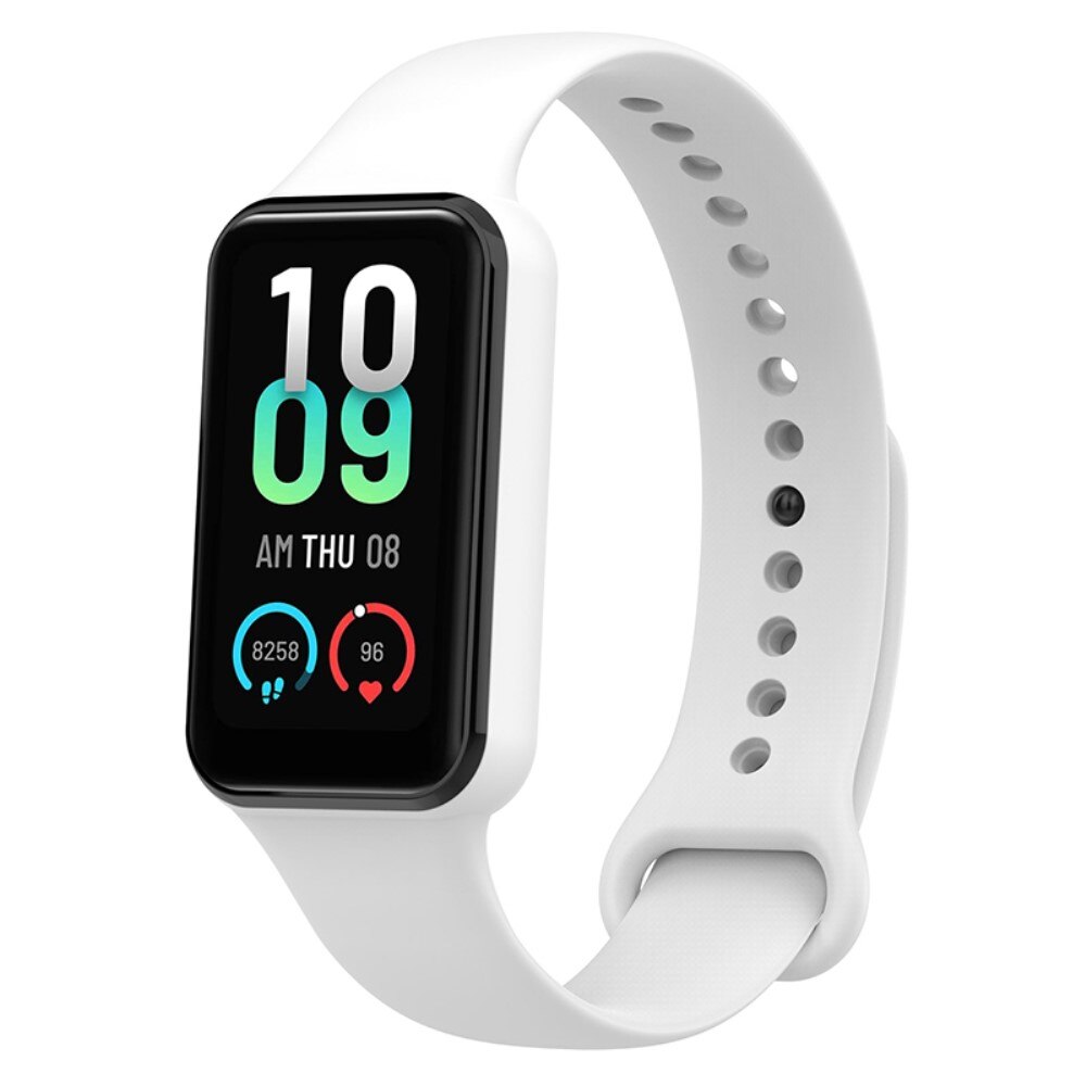 Correa de silicona para Amazfit Band 7, blanco