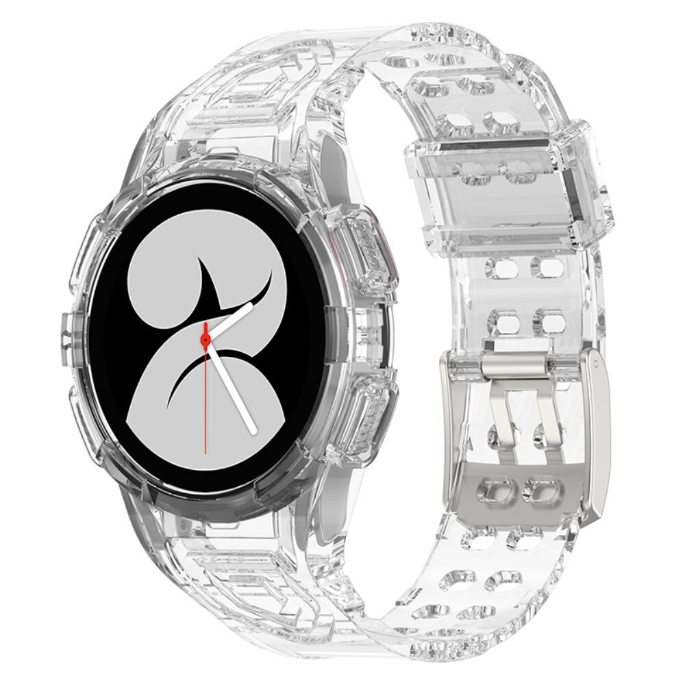 Correa con funda Crystal Samsung Galaxy Watch 4/5 44mm Transparente