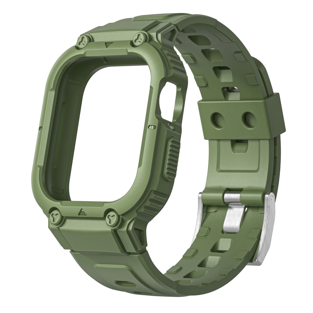 Correa con funda Aventura Apple Watch 41mm Series 9 verde
