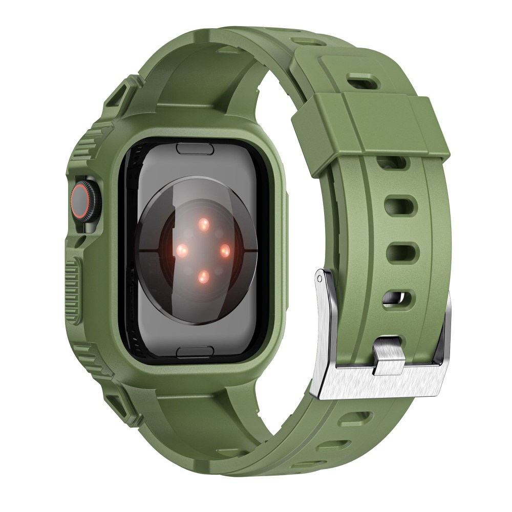 Correa con funda Aventura Apple Watch 41mm Series 7 verde